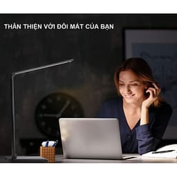 Đèn Bàn Học Đọc Sách, Làm Việc (Học Sinh, Sinh Viên, Văn Phòng) LED Chống Cận, Cảm Ứng Nhôm Cao Cấp eLights TD-621