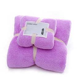 Set 2 Khăn tắm 34x75+70x140,siêu thấm chất liệu 100 cotton 120g+450g -143