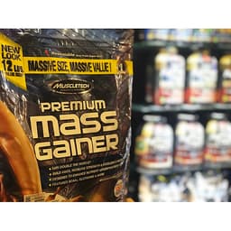 Sữa tăng cân nhanh Premium Mass Gainer 12lbs (5,4kg) - Bao bì mới - Hàng chính hãng Muscletech USA - Kèm quà tặng
