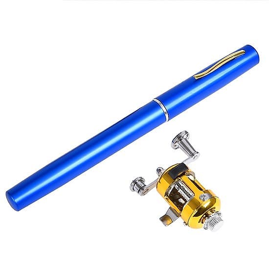 Cần câu cá, cần câu bút mini hàng chính hãng LEO 4515 2 chi tiết (máy câu ngang)