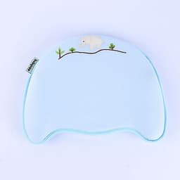 Gối cao su non chống méo đầu, bẹp đầu, nghẹo cổ, còm lưng cho bé. Gối cho trẻ sơ sinh Babyupp