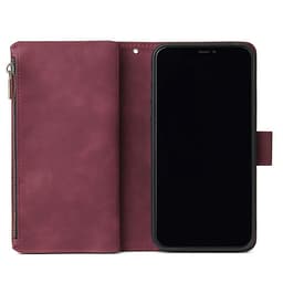 For iPhone 11 iPhone 11 pro iPhone 11 pro max PU Leather Side Magnetic Buckle Multi-card Bracket Full Protective Case with Zipper Wallet Style:iPhone 11 Pro