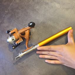 [TIỆN LỢI] COMBO bộ cần câu bút bi mini kèm máy câu 1m/1m4 (máy câu đã quấn sẵn dây cước), cần câu bút máy đứng câu tôm câu mực thu nhỏ siêu nhẹ, mua can cau but