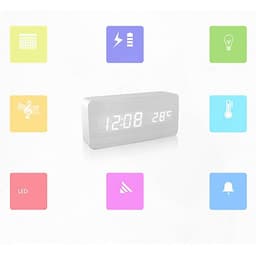 Đồng hồ để bàn led báo thức thông minh