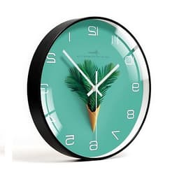 ĐỒNG HỒ TREO TƯỜNG KIM TRÔI - 30CM - PHONG CẢNH THIÊN NHIÊN - KÍNH DÀY - SẮC NÉT