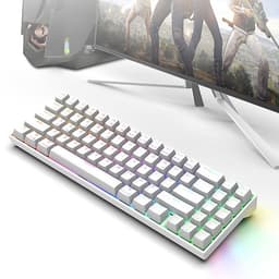 Bàn phím cơ không dây mini LED RGB 71 phím - Red Swicth - Hàng chính hãng