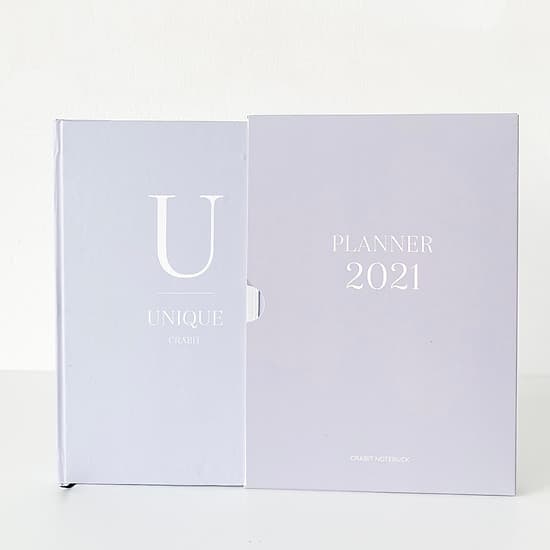 Sổ tay Planner 2021 Crabit Notebuck - Sổ Kế hoạch 2021 Bìa cứng - Lịch năm, tháng, tuần, trang dot, bản đồ Việt Nam