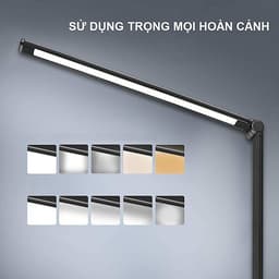 Đèn Bàn Học Đọc Sách, Làm Việc (Học Sinh, Sinh Viên, Văn Phòng) LED Chống Cận, Cảm Ứng Nhôm Cao Cấp eLights TD-621