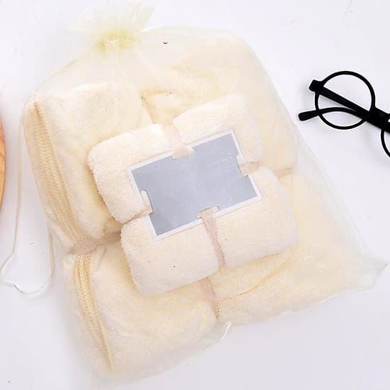 Set 2 Khăn tắm 34x75+70x140,siêu thấm chất liệu 100 cotton 120g+450g -143