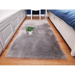 Thảm lông xám trải sàn siêu mượt dành cho trang trí nhà thảm chụp ảnh