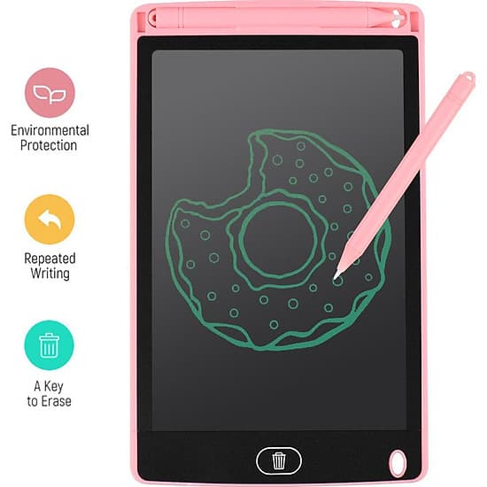 Portable 8 Inch LCD Writing Tablet Ultra-thin Electronic Drawing Board Reusable Handwriting Pad with Stylus Pen Erase