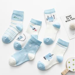 Set 5 đôi tất vớ trẻ em (size cho bé từ 0-6 tuổi)