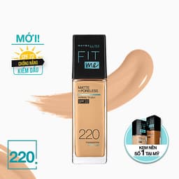 Kem Nền Mịn Nhẹ Kiềm Dầu Fit Me Maybelline New York Matte Poreless Foundation 30ml