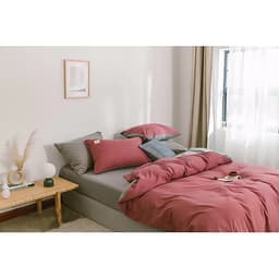 Bộ 4 món chăn ga gối cotton Tici cao cấp TC45 hàng đẹp (set gồm 1 ga, 1 chăn có khóa lồng được ruột, 2 vỏ gối)