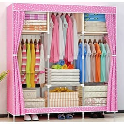 Tủ Quần Áo miDoctor Cải Tiến Thế Hệ Mới, Tủ Vải Quần Áo 3 Buồng 8 Ngăn 1,7m Cao Cấp