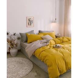 Bộ 4 món chăn ga gối cotton Tici cao cấp TC45 hàng đẹp (set gồm 1 ga, 1 chăn có khóa lồng được ruột, 2 vỏ gối)