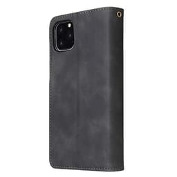 For iPhone 11 iPhone 11 pro iPhone 11 pro max PU Leather Side Magnetic Buckle Multi-card Bracket Full Protective Case with Zipper Wallet Style:iPhone 11 Pro