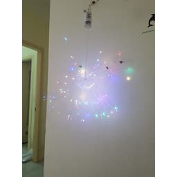 Đèn Led Pháo Hoa CHỐNG NƯỚC, 8 CHẾ ĐỘ NHÁY, CÓ ĐIỀU KHIỂN, 120 bóng, 40 dây, nguồn 4 pin tiểu AA, trang trí đám cưới, sinh nhật, tiệc, sự kiện, phòng ngủ.