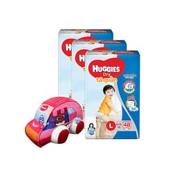 Combo 3 Tã quần HUGGIES DRY PANTS BIG JUMBO M54/L48/XL42/XXL38 [Tặng Xe bông]
