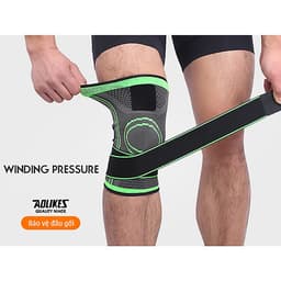 Băng bảo vệ đầu gối thể thao có dây quấn cố định khớp AOLIKES HX-7720 (Cặp)