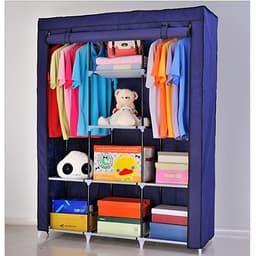 Tủ Quần Áo miDoctor Cải Tiến Thế Hệ Mới, Tủ Vải Quần Áo 3 Buồng 8 Ngăn 1,7m Cao Cấp