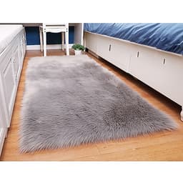 Thảm lông xám trải sàn siêu mượt dành cho trang trí nhà thảm chụp ảnh