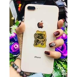 Dán Điện Thoại Hình Mèo Vàng Thần Tài May Mắn