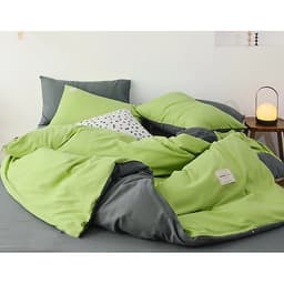 Bộ 4 món chăn ga gối cotton Tici cao cấp TC45 hàng đẹp (set gồm 1 ga, 1 chăn có khóa lồng được ruột, 2 vỏ gối)