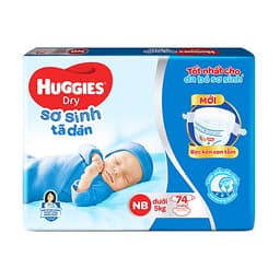 Tã dán sơ sinh Huggies Newborn NB74 (74 miếng)