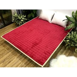 Thảm Lông Cừu Trải Giường, Thảm Trải Giường Mùa Đông Dùng Thay Đệm Hoặc Trải lên Đệm, Thảm Giường Đa Năng Sunzin Chần Bông Dày Dặn Đủ Kích Cỡ