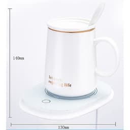Ly uống nước cafe giữ nóng nhiệt độ, ly đun nước văn phòng, cốc gia nhiệt giữ nóng
