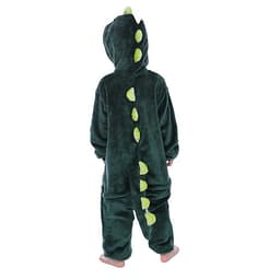 Bộ đồ thú Khủng Long xanh liền thân lông mịn Pijama dành Cho Người Lớn và Trẻ Em Đầy Đủ Các Kích Cỡ kiểu dáng Động Vật Hoạt Hình Cosplay