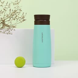 Bình Giữ Nhiệt Lock&Lock Macaron 450ml LHC4230 - Hàng Chính Hãng, Chất Liệu Thép Không Gỉ, Có Lưới Lọc Trà Tiện Dụng Kèm Ống Hút Inox 304