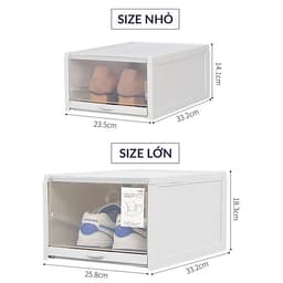 Hộp đựng giày KYS Plus nhựa cứng có ngăn kéo 
