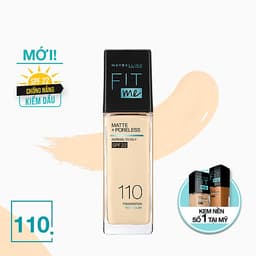 Kem Nền Mịn Nhẹ Kiềm Dầu Fit Me Maybelline New York Matte Poreless Foundation 30ml