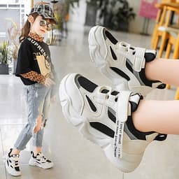 Giày thể thao bé gái và bé trai cao cấp từ 3 - 16 tuổi siêu nhẹ đàn hồi kháng khuẩn kiểu dáng thời trang G25