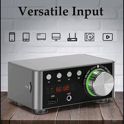 HIFI BT5.0 Digital Amplifier Mini Stereo Audio Amp 100W Dual Channel Sound Power Audio Receiver Stereo AMP USB AUX for
