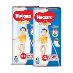 Combo 2 Tã quần HUGGIES DRY BIG JUMBO M54 - L48 - XL42 - XXL38