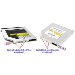 Caddy bay chuẩn SATA 9.5mm 12.7mm nhôm sần cao cấp, tặng tovit