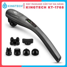 Máy Massage Cầm Tay Đa Năng Cao Cấp KINGTECH - Mát Xa Chuyên Sâu Cho Cổ, Vai Gáy, Bụng, Lưng, Cánh Tay, Chân - Giảm Đau Mỏi Toàn Thân Cho Dân Văn Phòng, Gymer, Người Già, Người Lao Động Nặng - Món Quà Tuyệt Vời Cho Ông Bà, Bố Mẹ - Hàng Chính Hãng