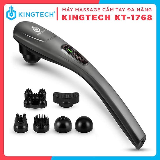 Máy Massage Cầm Tay Đa Năng Cao Cấp KINGTECH - Mát Xa Chuyên Sâu Cho Cổ, Vai Gáy, Bụng, Lưng, Cánh Tay, Chân - Giảm Đau Mỏi Toàn Thân Cho Dân Văn Phòng, Gymer, Người Già, Người Lao Động Nặng - Món Quà Tuyệt Vời Cho Ông Bà, Bố Mẹ - Hàng Chính Hãng