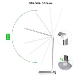Đèn Bàn Học Đọc Sách, Làm Việc (Học Sinh, Sinh Viên, Văn Phòng) LED Chống Cận, Cảm Ứng Nhôm Cao Cấp eLights TD-621