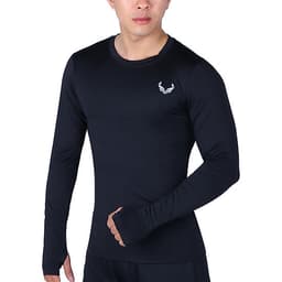 Áo Body Thể Thao Nam Tay Dài Xỏ Ngón Unique Apparel ABTDXND - Đen