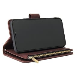 For iPhone 11 iPhone 11 pro iPhone 11 pro max PU Leather Side Magnetic Buckle Multi-card Bracket Full Protective Case with Zipper Wallet Style:iPhone 11 Pro