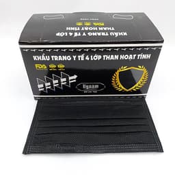 Khẩu trang y tế 4 lớp Hynam - Than hoạt tính - (50 cái/ hộp)