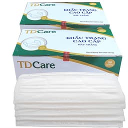 BỘ 2 HỘP KHẨU TRANG Y TẾ TDCare -4 LỚP (XANH/ TRẮNG/ XÁM)