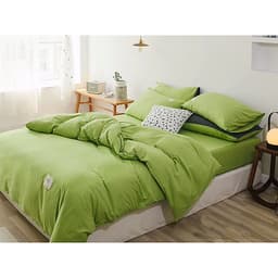 Bộ 4 món chăn ga gối cotton Tici cao cấp TC45 hàng đẹp (set gồm 1 ga, 1 chăn có khóa lồng được ruột, 2 vỏ gối)