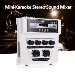 Bàn Trộn Âm Karaoke Mini Muslady MF-8 2 Điểm Cắm Mic Hỗ Trợ Chức Năng Ghi Âm MP3 