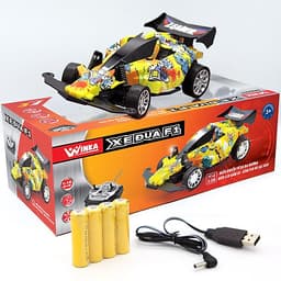 Xe Đua F1 Duka Điều Khiển Từ Xa, Có Ánh Sáng Kèm Pin Và Sạc USB