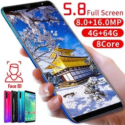 X27 5.8-inch 8-core 4G + 64G Smartphone Face Recognition Plug